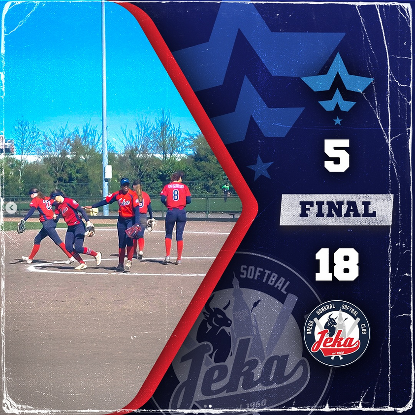 De wedstrijden van het afgelopen weekend zitten erop voor de dames!  1 Win ✅ 1 Lose ❌